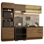 Armário de Cozinha Completa 270cm Rustic Stella Madesa 06