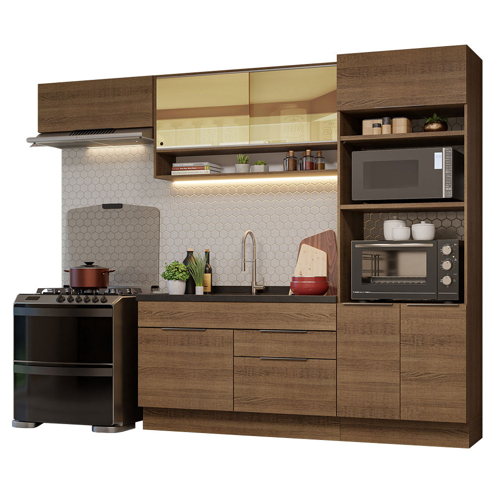 Armário de Cozinha Completa 270cm Rustic Stella Madesa 09