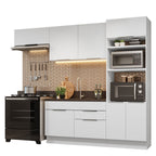 Armário de Cozinha Completa 270cm Branco Stella Madesa 10