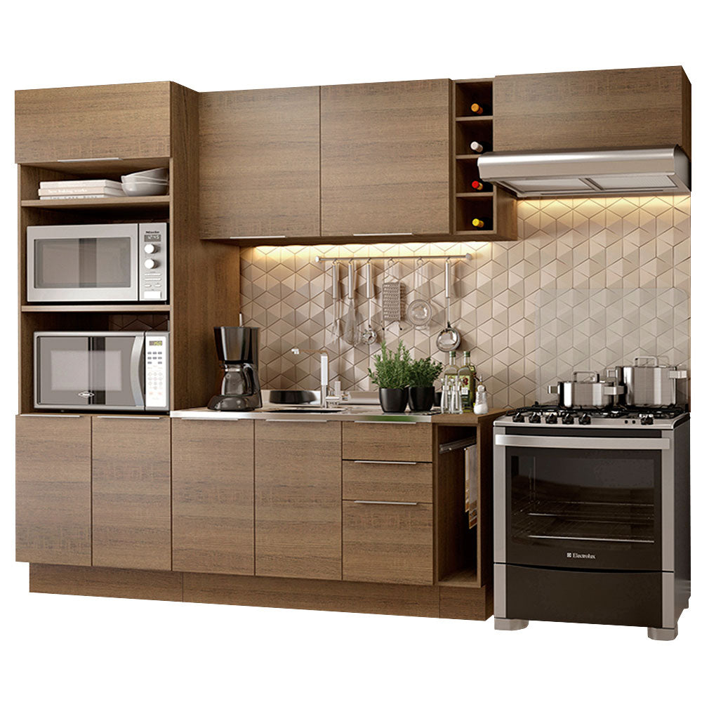 Armário de Cozinha Completa 290cm Rustic Stella Madesa 02