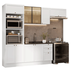 Armário de Cozinha Completa 270 cm Branco Vik Madesa 08