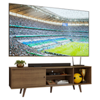 Rack para TV até 80 Polegadas 160cm com Pés Rustic Torino Madesa