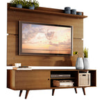 Rack Madesa Dubai e Painel para TV até 65 Polegadas com Pés Rustic