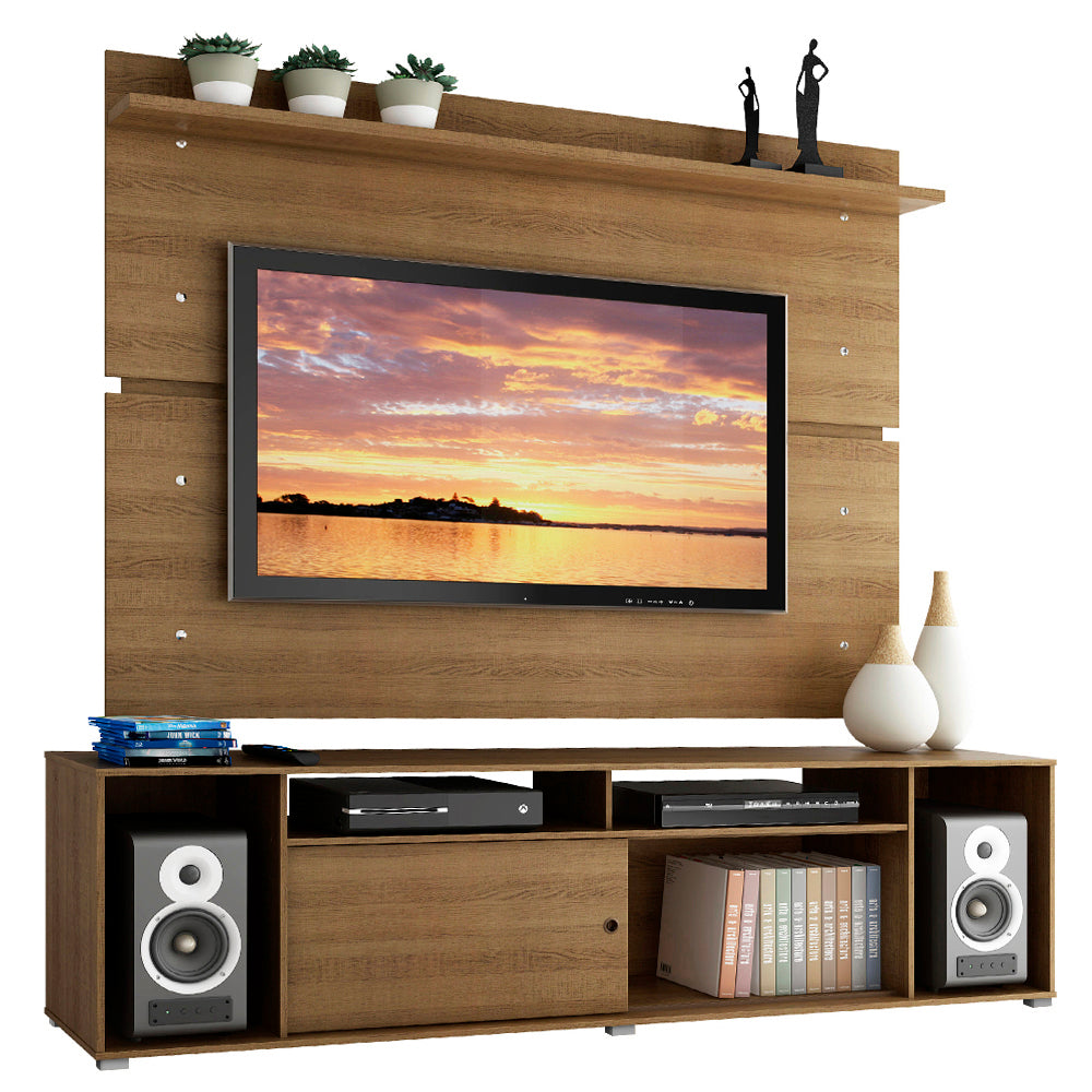 Rack Madesa Cancun e Painel para TV até 65 Polegadas Rustic