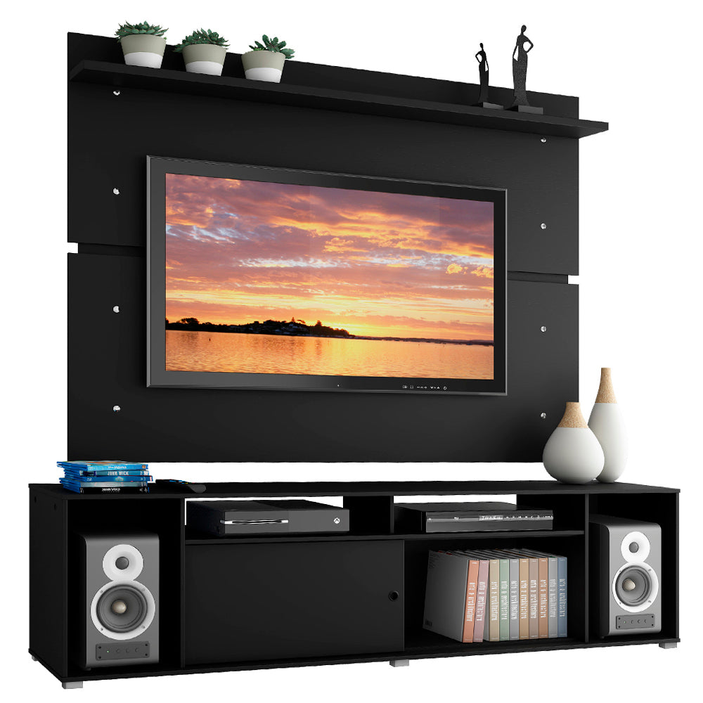 Rack Madesa Cancun e Painel para TV até 65 Polegadas Preto