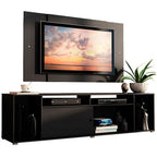 Rack Madesa Cancun e Painel para TV até 58 Polegadas Preto