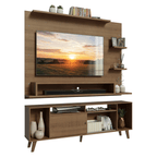 Rack com Painel para TV até 60 Polegadas 180 cm com Pés Rustic Cancun Madesa