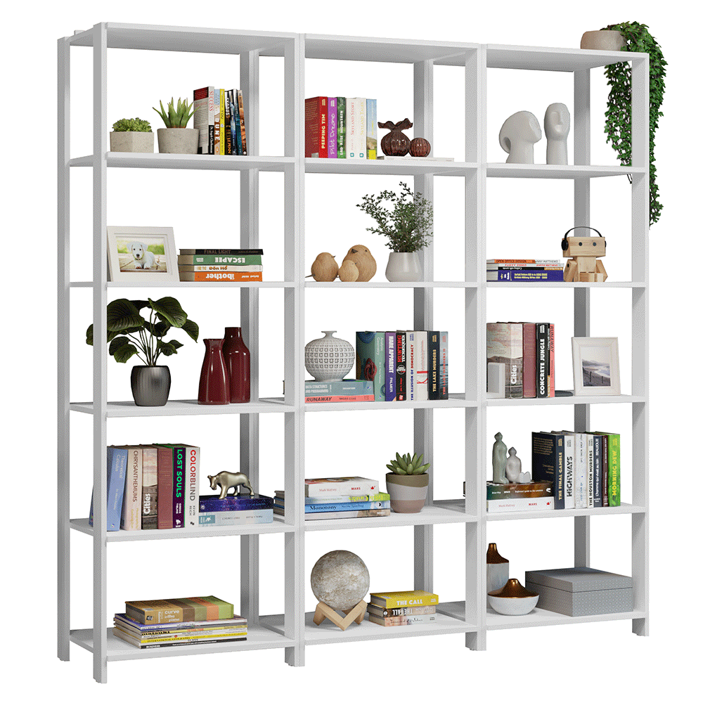 Estante Armário Multiuso para Livros 177cm Branco Madesa