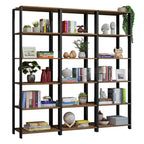 Estante Armário Multiuso para Livros 177cm Rustic/Preto Madesa