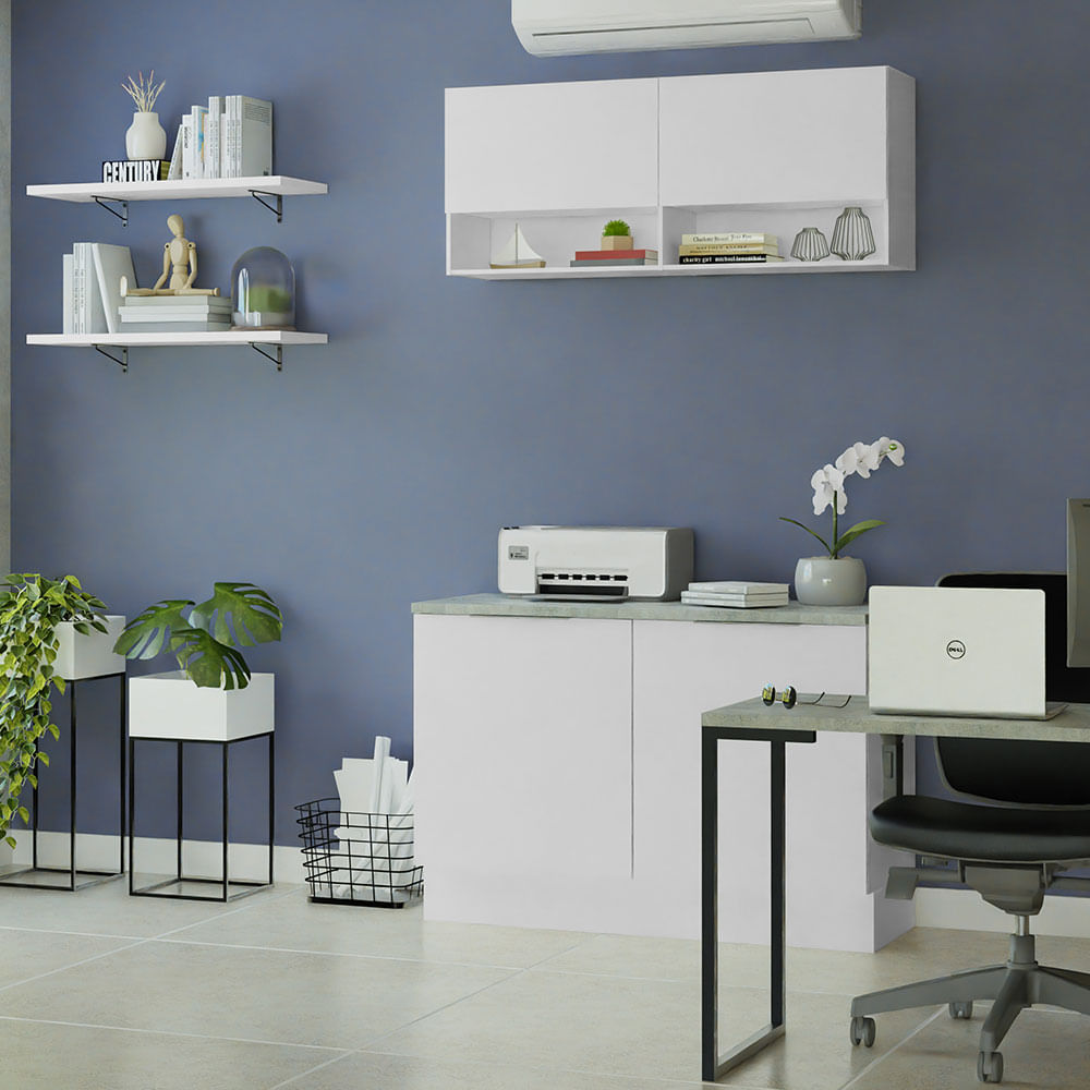 02-MDFC01000209-perspectiva-com-decoracao-armario-aereo-para-escritorio-com-nicho-prateleira-120cm-branco-madesa