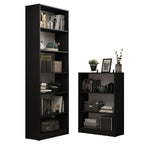 Kit Madesa Estante Livreiro 6908 + Estante Livreiro 6907 Preto
