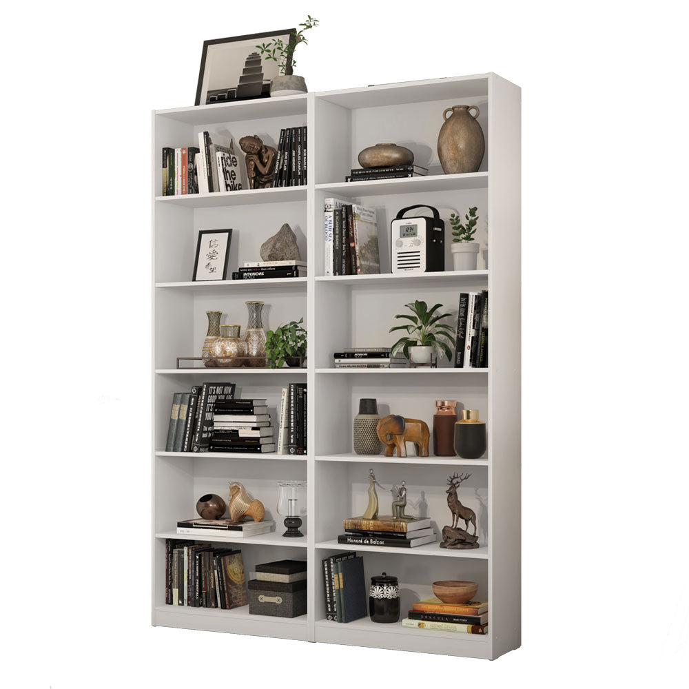 Kit Madesa com 2 Estantes Livreiro 6908 Branco