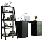 Escrivaninha Madesa Alaska + Estante Escada Preto