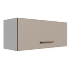 Armário Aéreo Multiuso 80cm 1 Porta Basculante Branco/Crema Agata Madesa