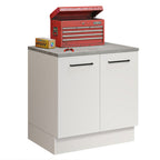 Balcão Multiuso 80cm 2 Portas Branco Agata Madesa