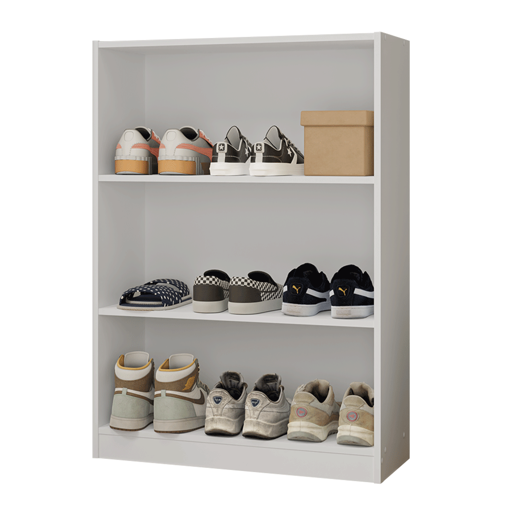 Estante Sapateira 3 Prateleiras Sem Portas Branco Madesa