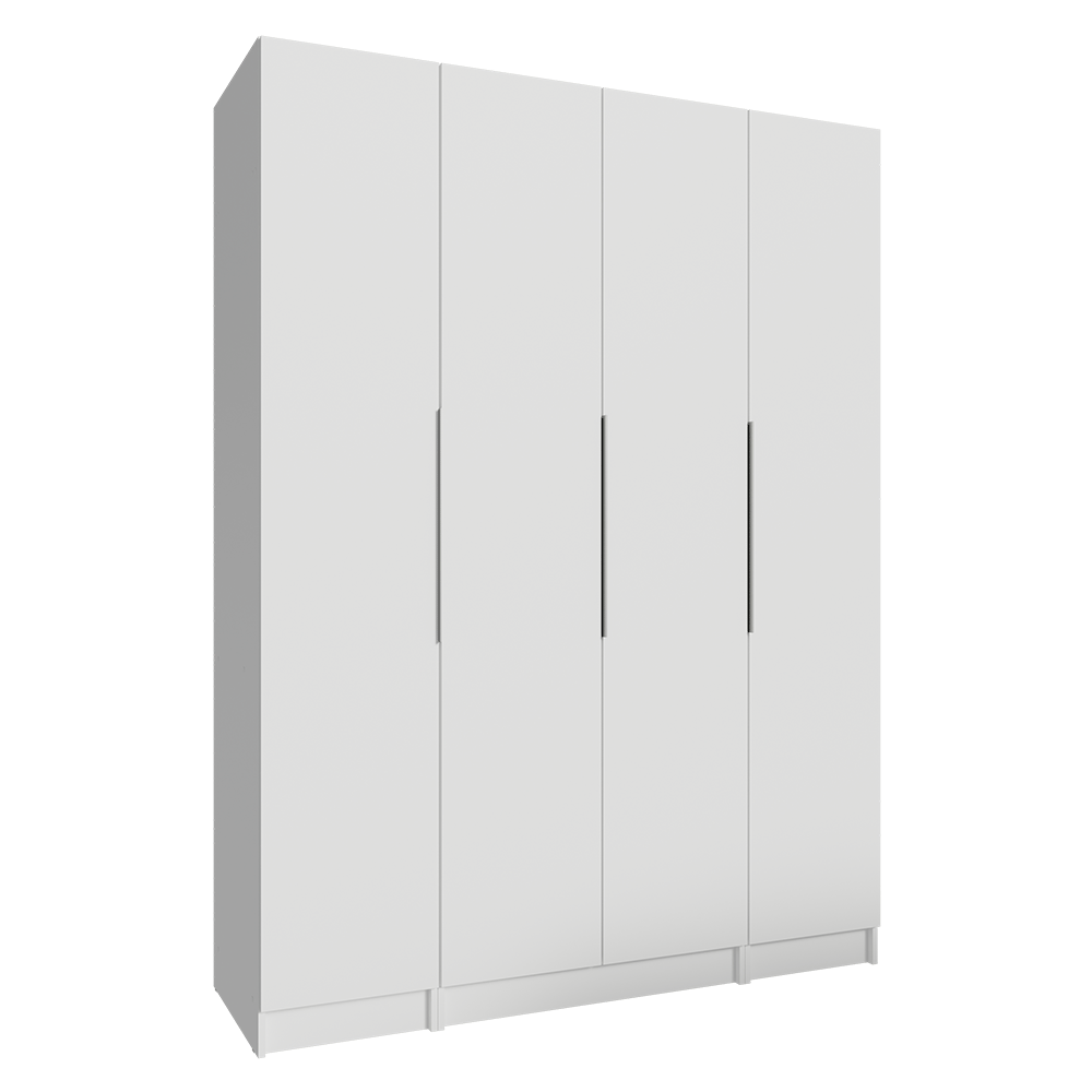 Guarda-Roupa Modulado 160 cm 4 Portas Branco Neo Madesa