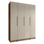 Guarda-Roupa Modulado 160 cm 4 Portas Rustic/Crema Neo Madesa