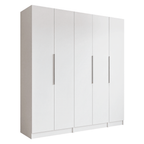 Guarda-Roupa Modulado 200 cm 5 Portas 2 Gavetas Branco Neo Madesa 02