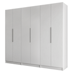 Guarda-Roupa Modulado 240 cm 6 Portas 6 Gavetas Branco Neo Madesa 03