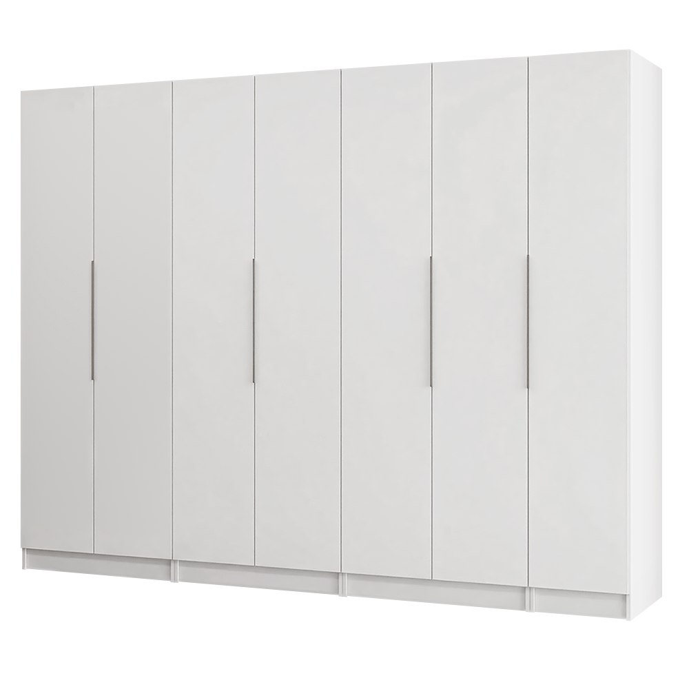 Guarda-Roupa Modulado 280 cm 7 Portas 4 Gavetas Branco Neo Madesa 01