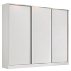 Guarda-Roupa Casal 3 Portas de Correr Branco 100% MDF Madesa Zurique