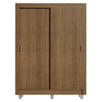 Guarda-Roupa Solteiro Madesa Denver 2 Portas de Correr com Pés Rustic
