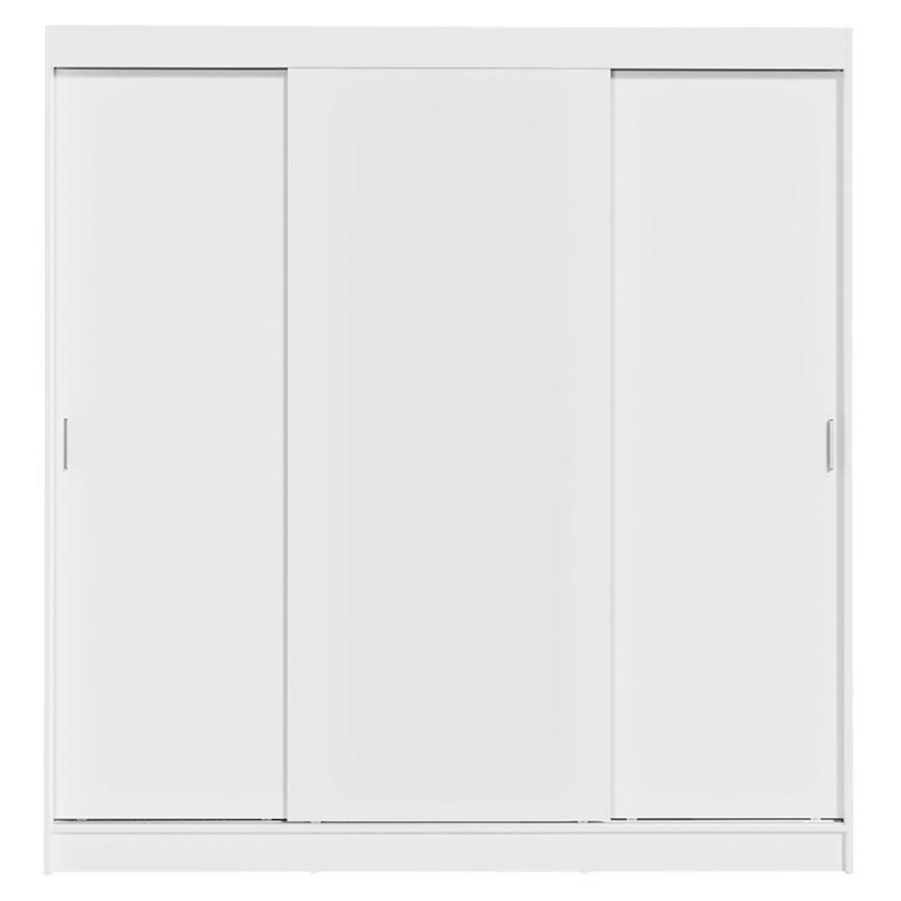 Guarda-Roupa Casal 3 Portas de Correr Branco Reno Madesa