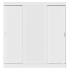 Guarda-Roupa Casal 3 Portas de Correr Branco Reno Madesa