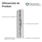 Guarda-Roupa Modulado 1 Porta Branco Neo Madesa