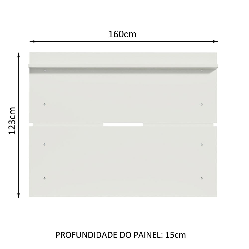 Painel para TV até 65 Polegadas Madesa Branco