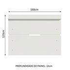 Painel para TV até 65 Polegadas Madesa Branco