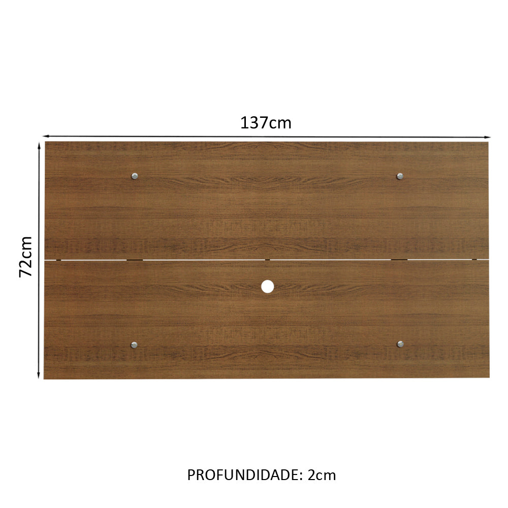 Painel para TV até 55 Polegadas Madesa Rustic