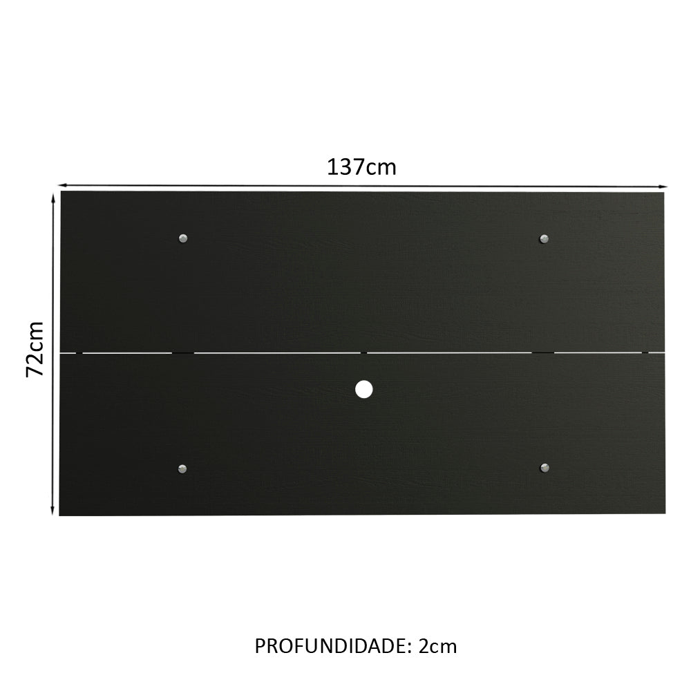 Painel para TV até 55 Polegadas Madesa Preto