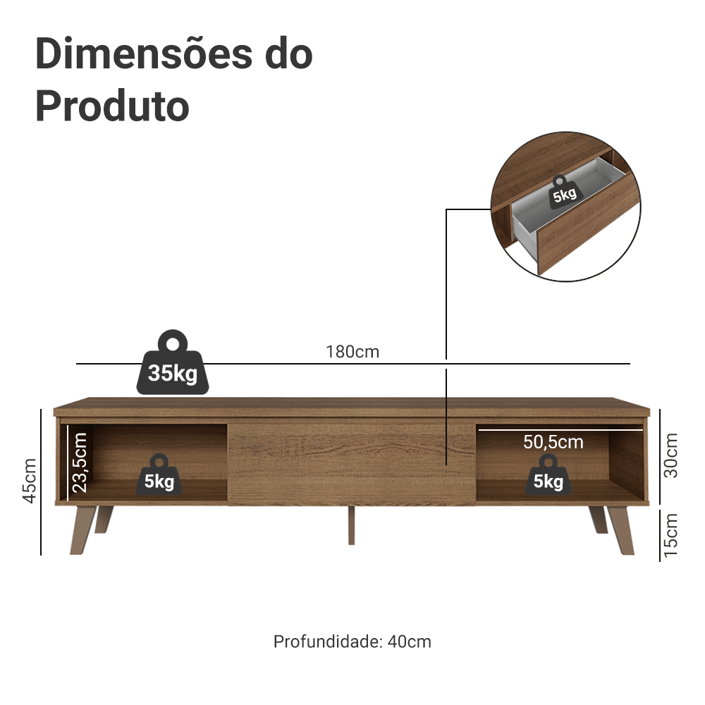 U*A様 ACME FURNITURE MONTECITO RUG M 140x Rack para TV até 75 Polegadas 180 cm 2 Portas 1 Gaveta Rustic Dune