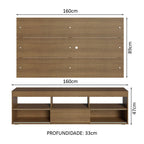 Rack com Painel para TV até 65 Polegadas Rustic Orlando Madesa