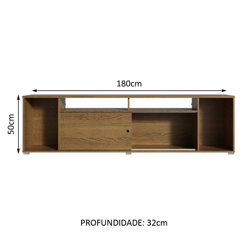Rack para TV até 65 Polegadas Madesa Cancun Rustic