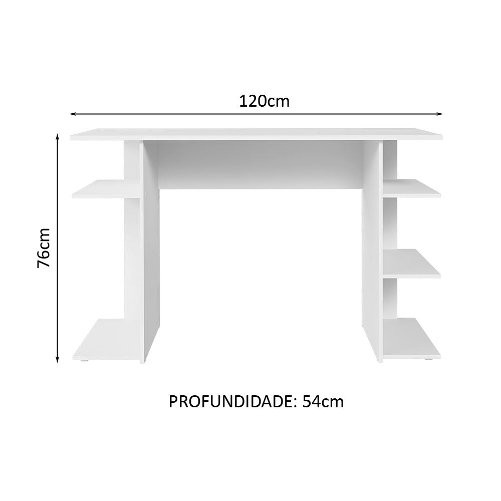 Escrivaninha Mesa para Computador Gamer Branco 9424 Madesa
