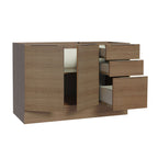 Balcão Gabinete de Pia Madesa Stella 120 x 60 cm 2 Portas e 3 Gavetas (Sem Tampo) Rustic