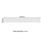 Frente Falsa para Balcão Madesa Glamy e Agata 150 cm Branco