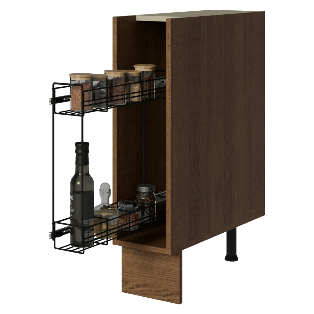 Balcão Porta-Temperos 20 x 60 cm (Sem Tampo) para Cozinhas Rustic Madesa
