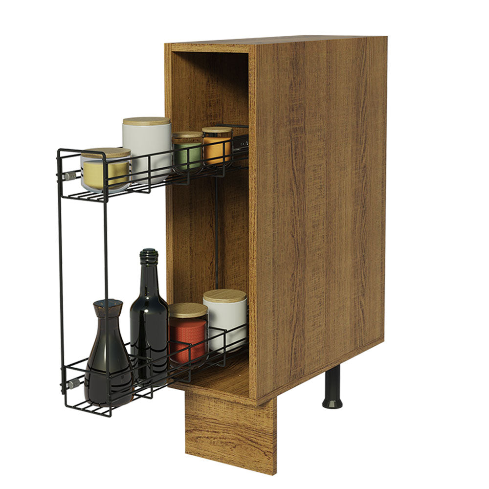 Balcão Porta-Temperos 20 x 60 cm (Sem Tampo) para Cozinhas Rustic Madesa