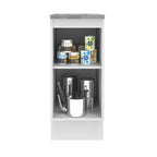 Balcão 35 x 60 cm 1 Porta (Com Tampo) Branco/Crema Agata Madesa