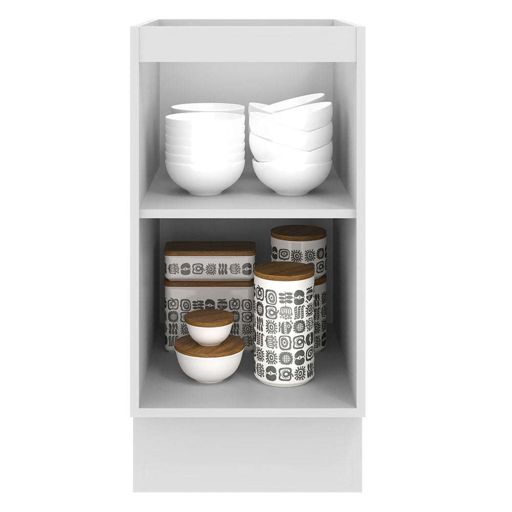 Balcão 40 x 60 cm 1 Porta (Sem Tampo) Branco/Crema Agata Madesa