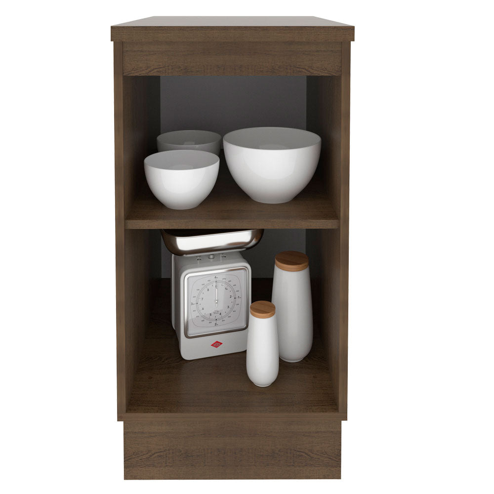 Balcão Madesa Glamy 40 x 60 cm 1 Porta (Com Tampo) Rustic/Branco