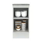 Balcão Madesa Agata 40 x 60 cm 1 Porta (Com Tampo) Branco/Cinza