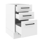 Balcão Madesa Agata 40 x 60 cm 3 Gavetas (Sem Tampo) Branco