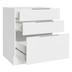 Balcão Cozinha 60 x 60 cm 3 Gavetas (Sem Tampo) Branco Stella Madesa