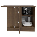 Balcão de Canto Madesa Glamy 1 Porta 60 cm Profundidade (Com Tampo) Rustic