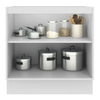 Balcão de Cozinha Madesa Agata 80 x 60 cm 2 Portas (Sem Tampo) Branco